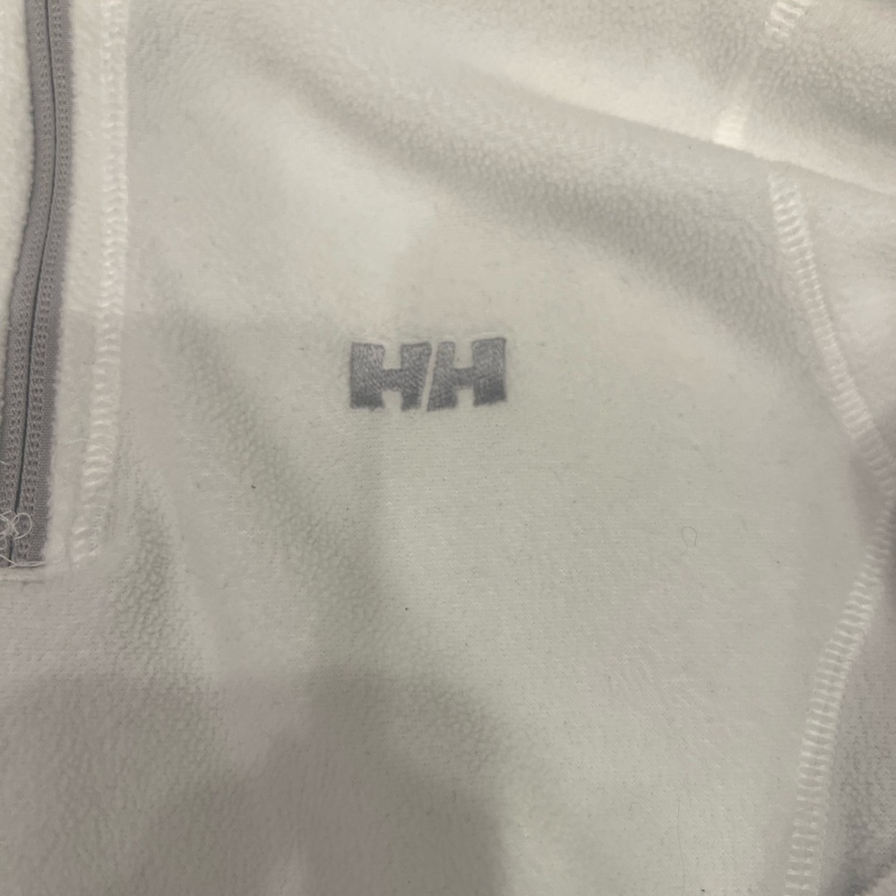 Helly Hansen Cream/White Fleece Half-Zip Pullover - Picture 3 of 3